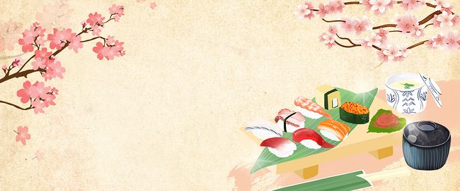 美食食物寿司背景素材图片