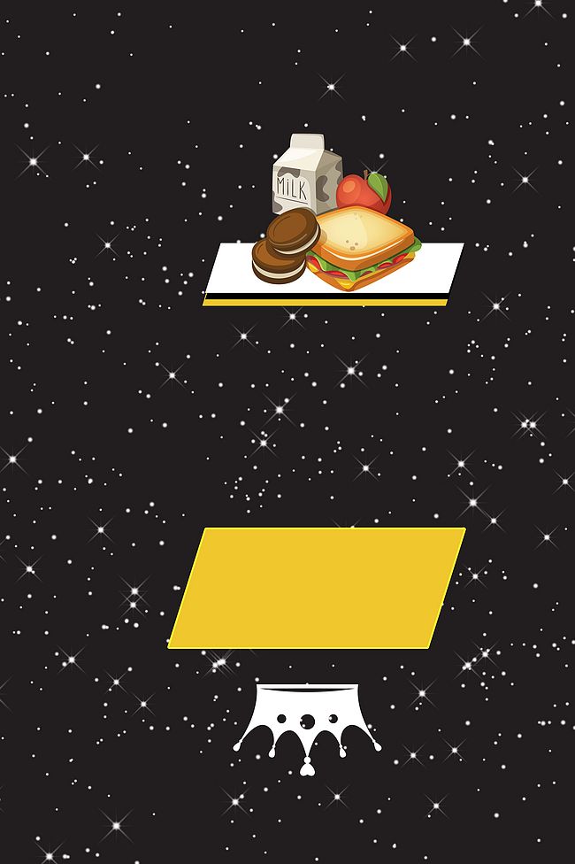 欧式可爱卡通风格快餐厅菜单矢量背景素材图片