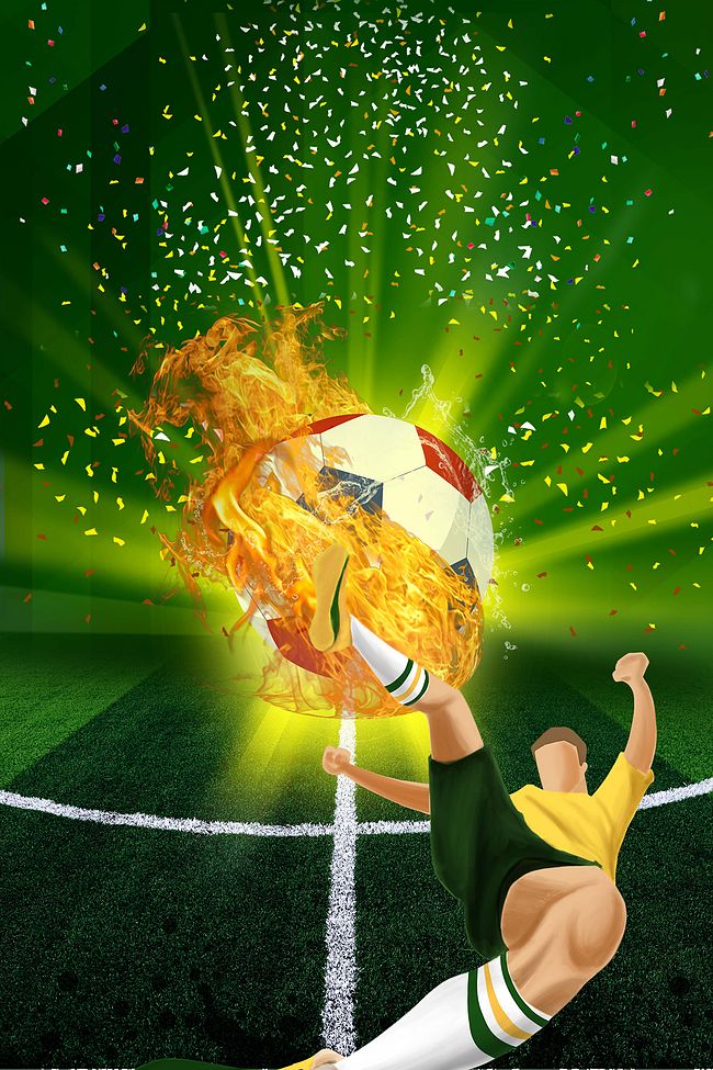 足球运动奖品冠军杯海报背景图片