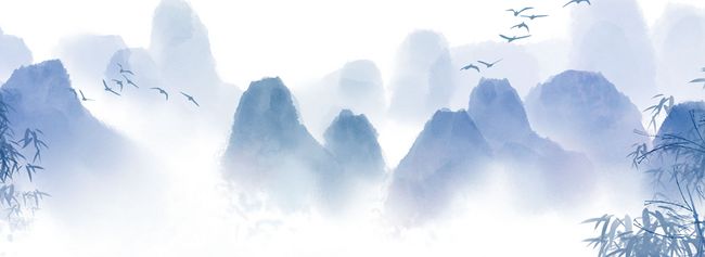 山水中国风电视墙图片
