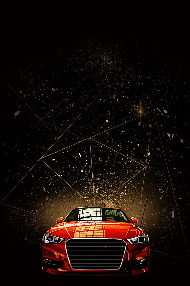 简约黑色汽车车展模板海报背景素材图片