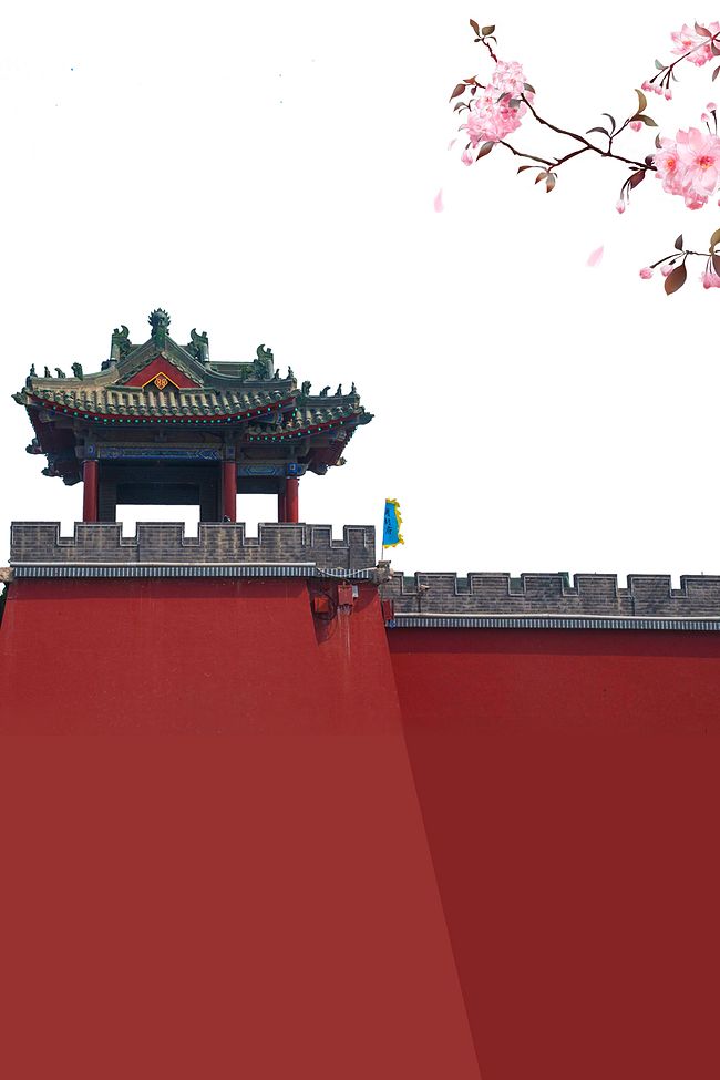 天安门皇宫古风中国风水墨图片