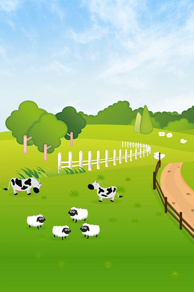 创意农家乐生态养殖海报背景素材图片