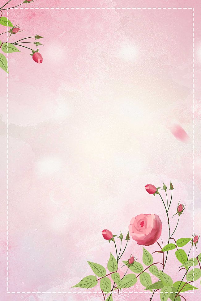 时尚女性潮流粉色花朵背景图片
