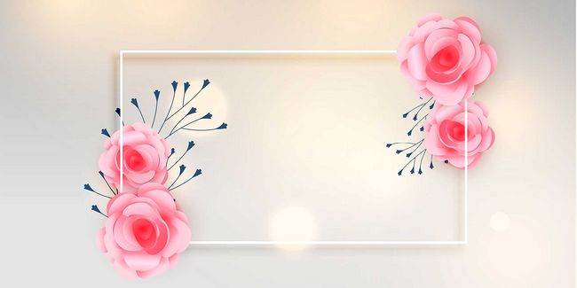 粉色温馨浪漫婚礼场景背景素材图片