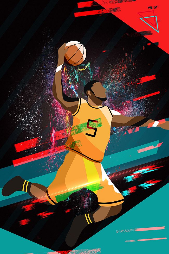 篮球比赛海报背景图片