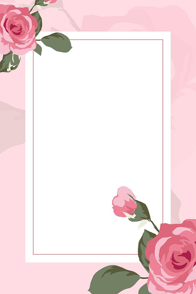 唯美清新玫瑰化妆品美容海报背景素材图片