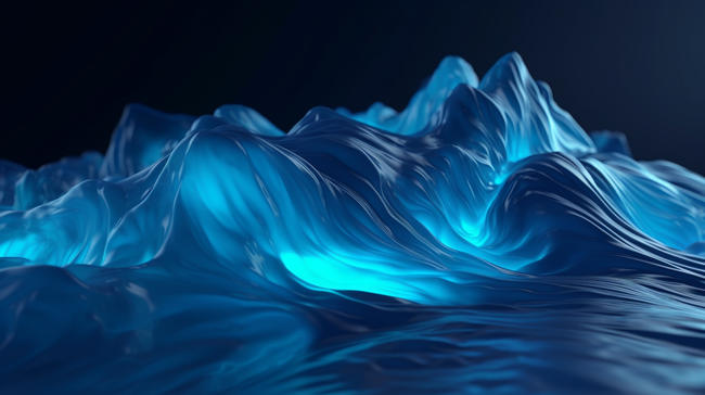 蓝色汹涌大气山脉质感背景图片
