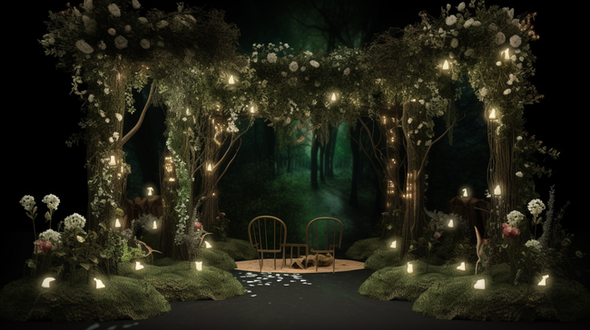 森林童话婚庆策划舞台展示图片