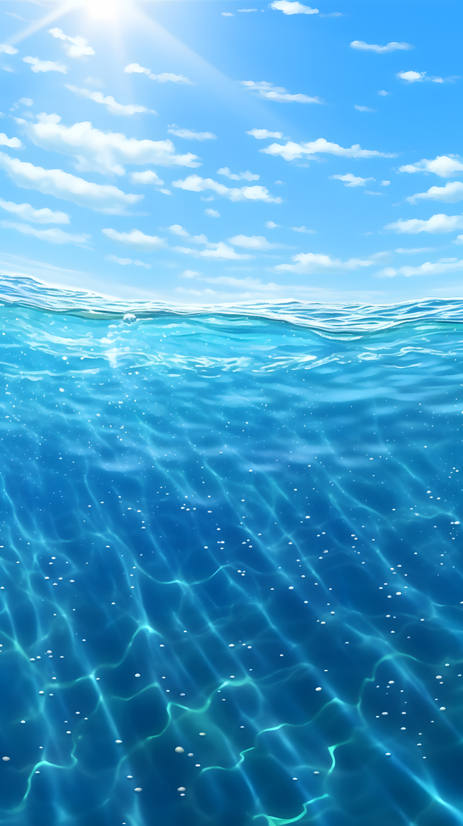 夏日海洋海面水面主题背景图片