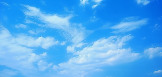 夏天天空白云蓝色背景图片