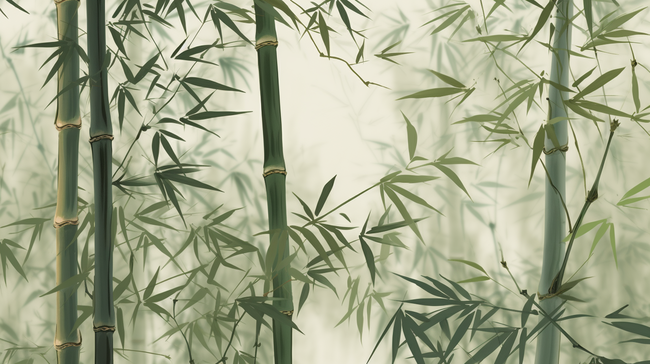 中国风唯美意境竹林1图片