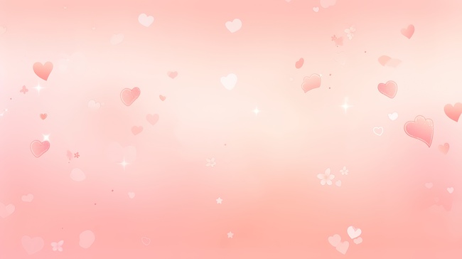 爱心心形浪漫浅玫瑰粉色渐变背景8图片