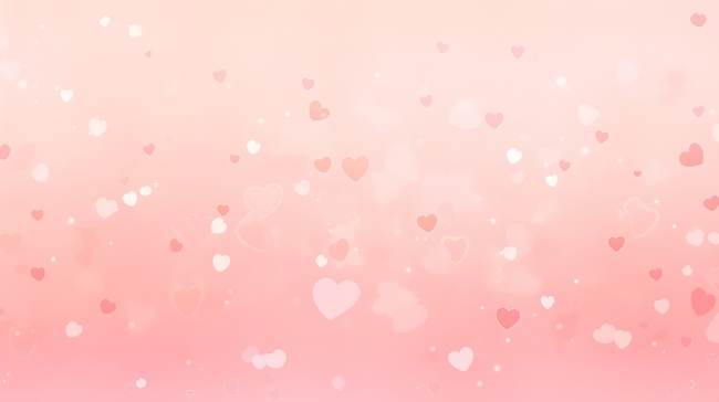 爱心心形浪漫浅玫瑰粉色渐变背景10图片