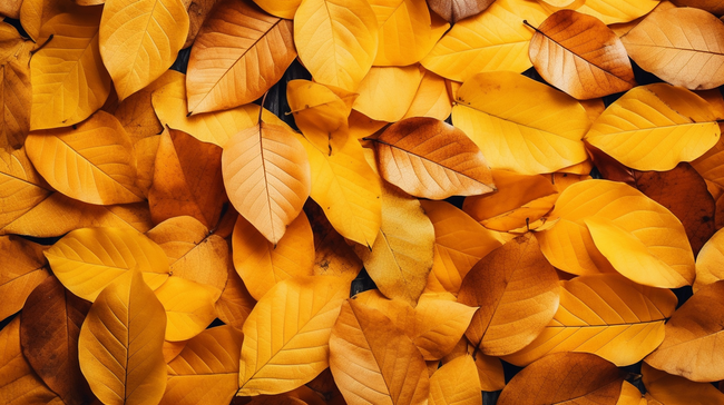 唯美秋季黄色树叶背景19图片