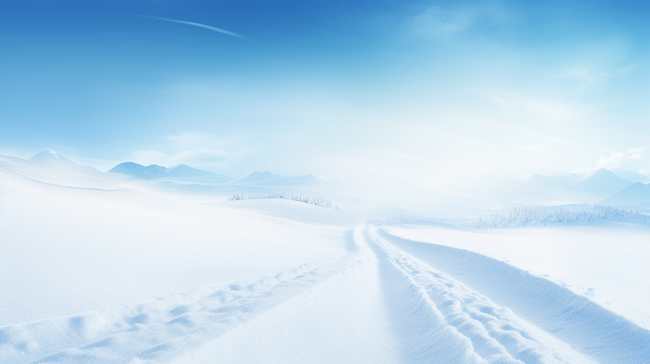 冬天的雪景雪地雪山图片