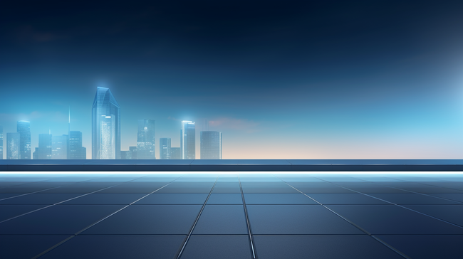 蓝色商务科技感城市简约背景1图片