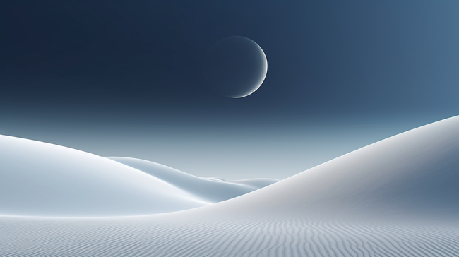 灰色月亮照耀沙漠背景1图片