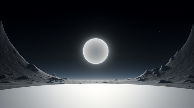 黑夜月球月光下沙漠背景16图片