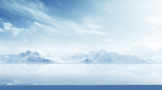简约冬季冰雪冰原边界天际背景8图片