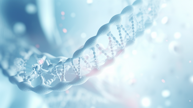 蓝色科技感基因双螺旋结构背景10图片