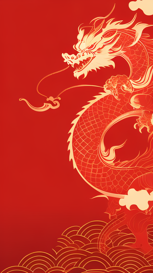 中国风红色喜庆新年通用底纹通用背景图片