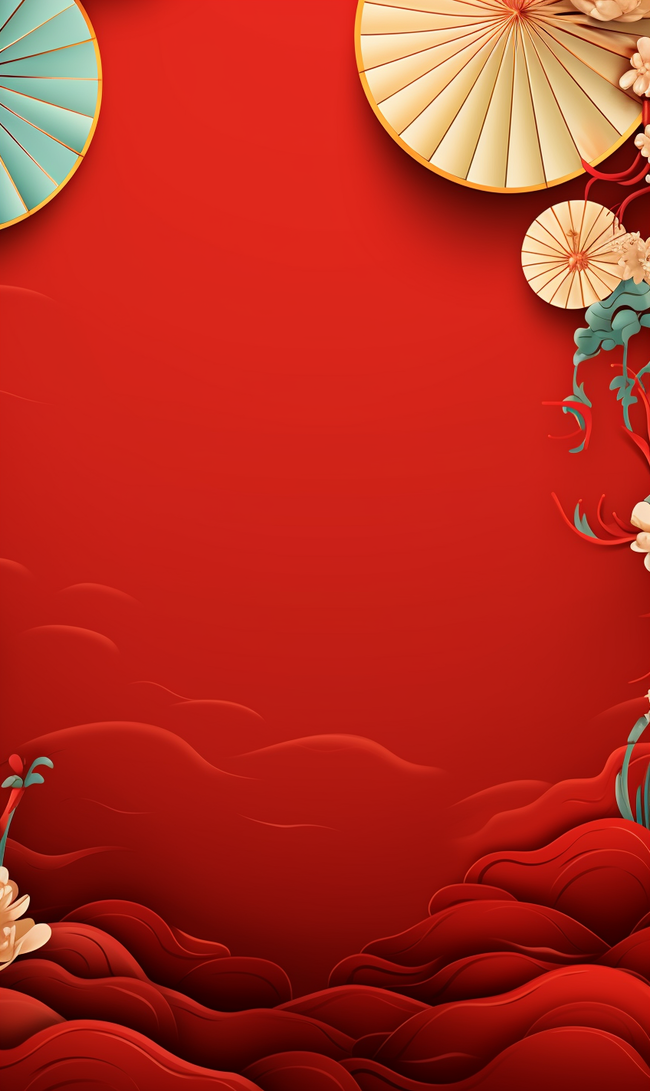 春节背景红色喜庆图片