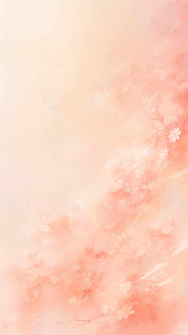 花朵粉桃色暖色调梦幻背景图片