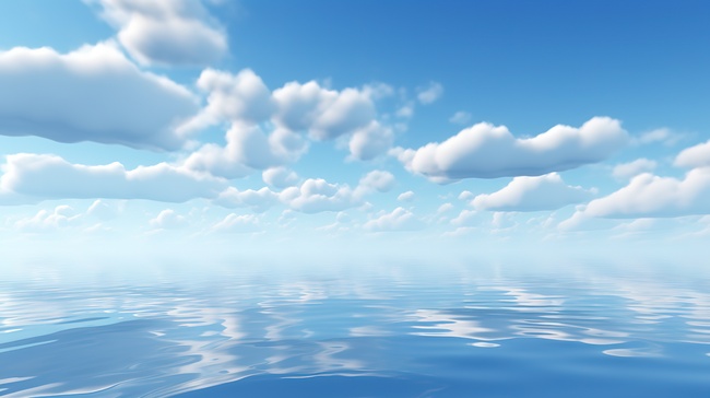蓝天白云天空海水一色11背景图片图片