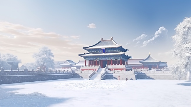 大雪紫禁城被雪覆盖16背景图图片