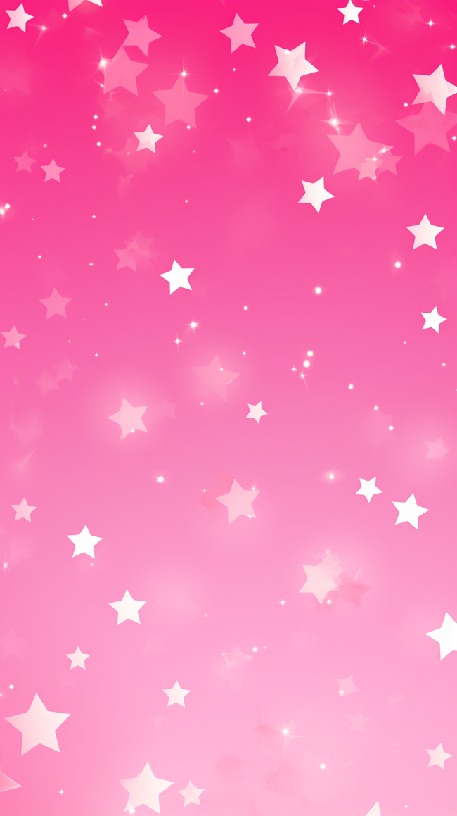 可爱少女粉色芭比粉红星星背景图片