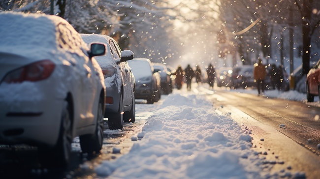被雪覆盖的街道汽车15背景图片图片