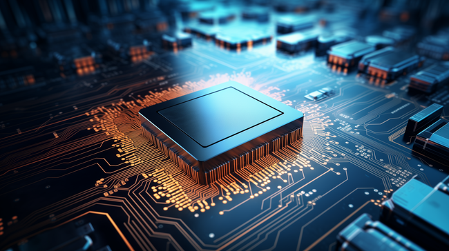 科学技术CPU处理器电路图科技背景图片
