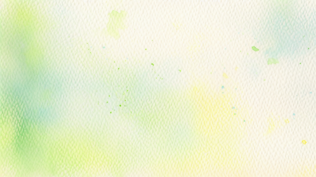 春天浅绿鹅黄水彩晕染水彩纸质感纹理背景图图片