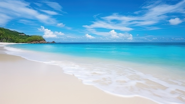 美丽的热带沙滩海边素材图片