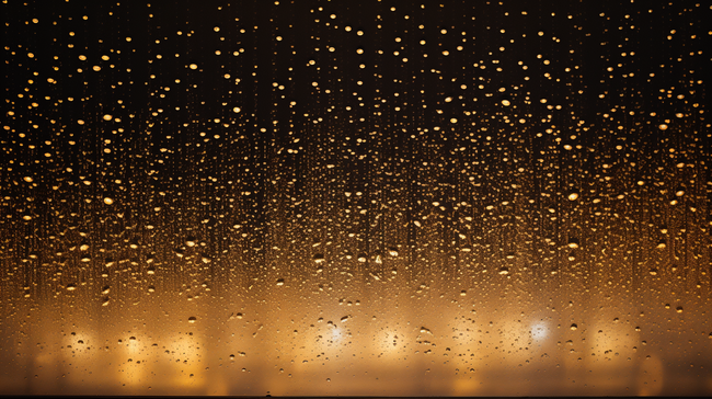 上海繁花雨夜景色都市雨夜光影素材图片
