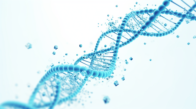 蓝色网状生物科技基因检测商务背景图3图片