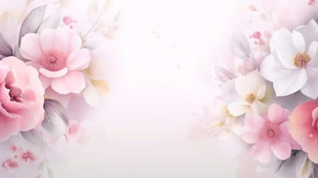 妇女节女神节粉色花朵背景图片
