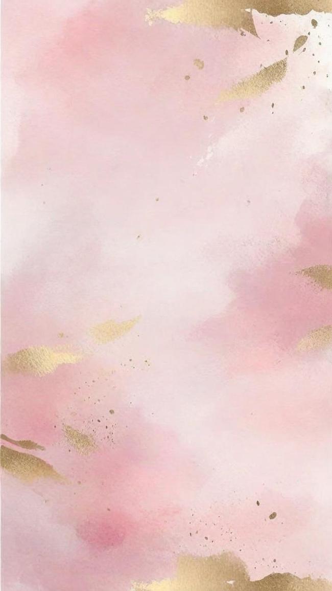 粉色鎏金抽象水彩晕染金线纹理背景图图片