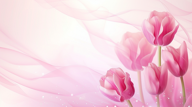 粉色玫瑰花女神节浪漫唯美的背景4图片