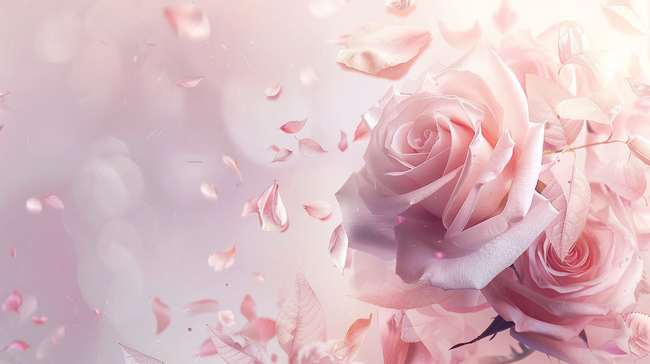 粉色盛开的花朵浪漫背景8图片