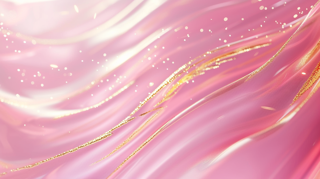粉色梦幻流光鎏金幻彩纹理波纹的背景23图片