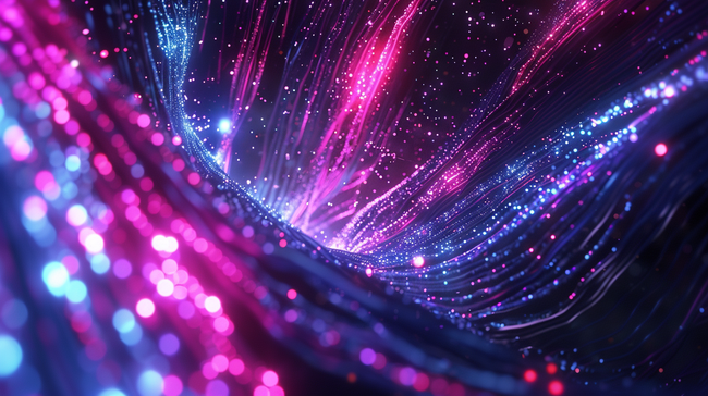 紫色汇聚光线光效科技感隧道的背景2图片