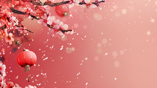 粉色中国风盛开的樱花背景16图片