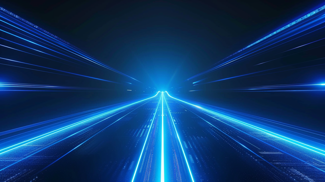 未来科技空间夜幕下发光的高速公路背景图图片