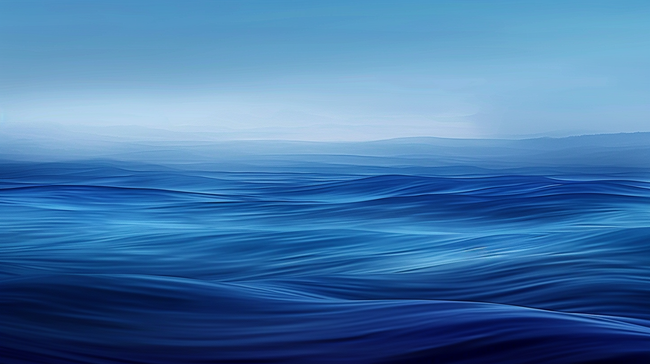 蓝色纹理海面上波纹平静的背景图片