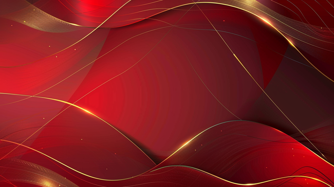 红色金边纹理质感流光的背景图片