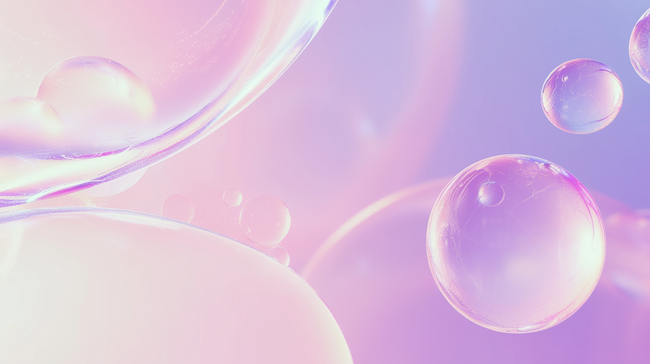 618夏天粉紫色补水妆品水分子水珠6设计图片