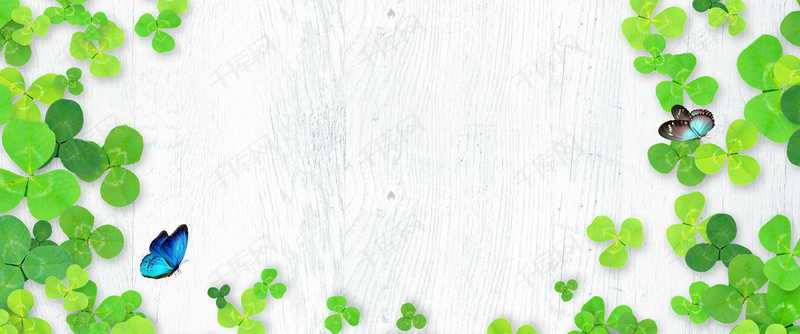 立春小清新绿叶简约背景图片免费下载_海报b