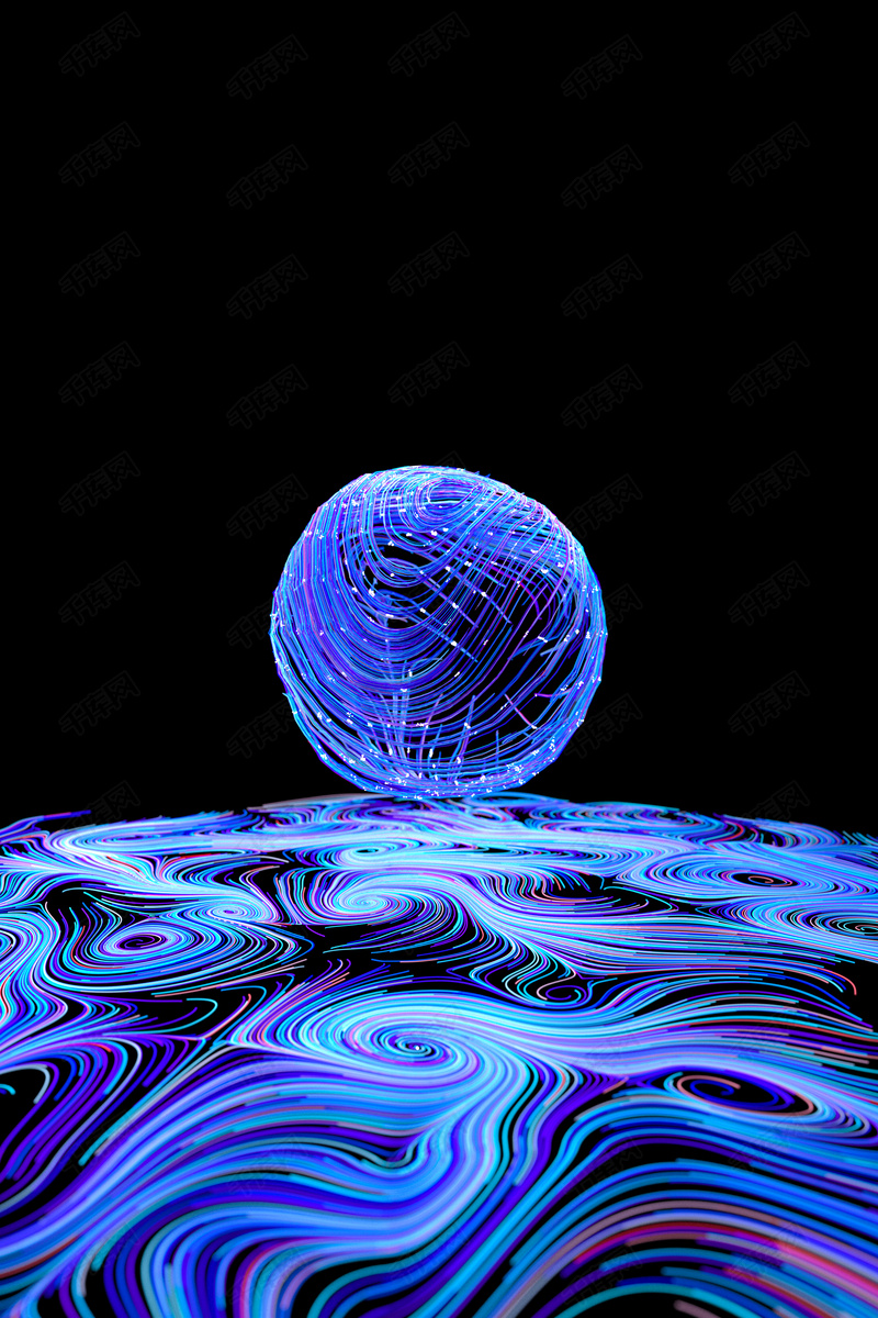 科技质感星空星夜螺旋粒子背景图片免费下载_